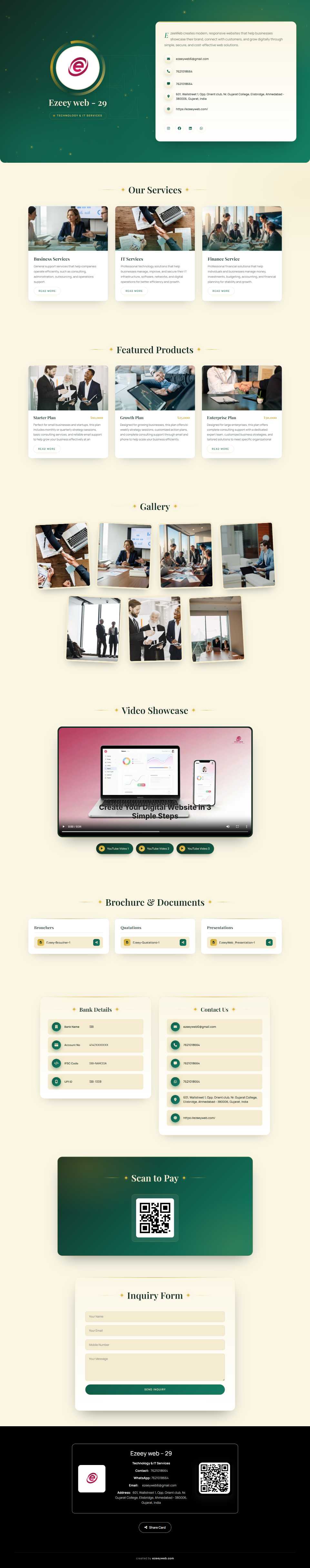 Green EzeeyWeb template