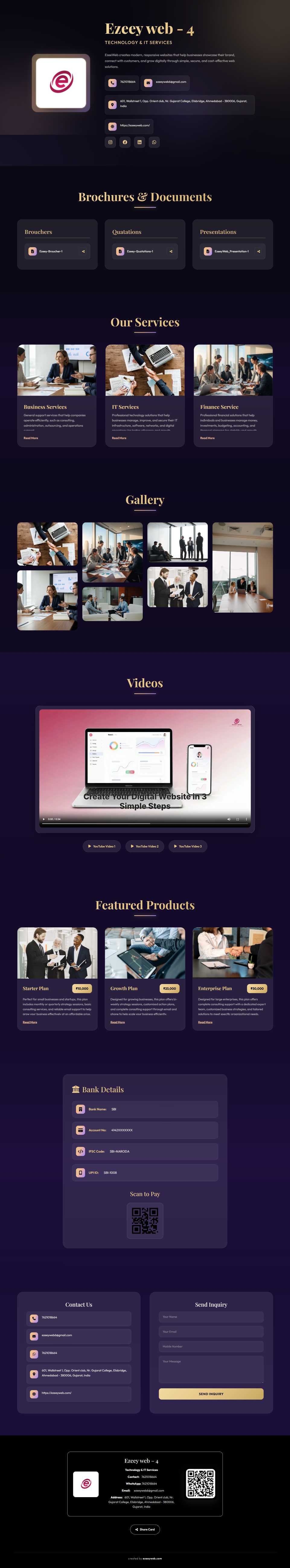 EzeeyWeb template preview